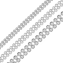 Load image into Gallery viewer, Bulk / Spooled Multi-Row Bead Chain in Sterling Silver (2.00 mm - 3.00 mm)
