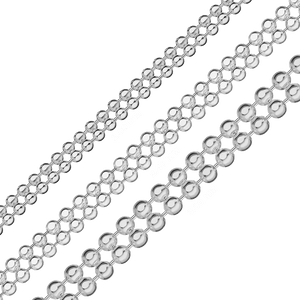 Bulk / Spooled Multi-Row Bead Chain in Sterling Silver (2.00 mm - 3.00 mm)