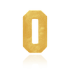 Number Pendants in 14K Gold (9.5mm) (Semi-Polished)