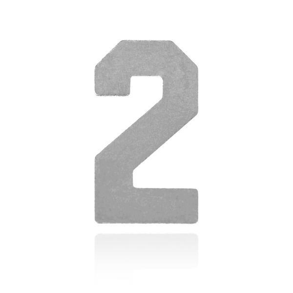 ITI NYC Number Pendants (9.5mm) (Semi-Polished)