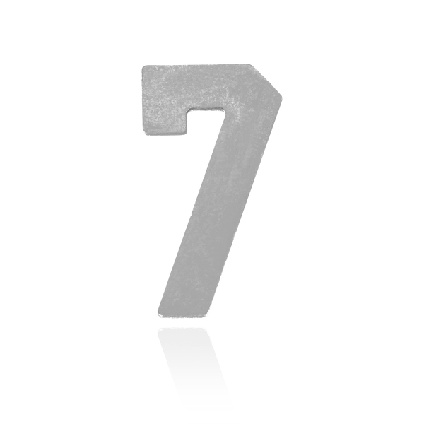 ITI NYC Number Pendants (9.5mm) (Semi-Polished)