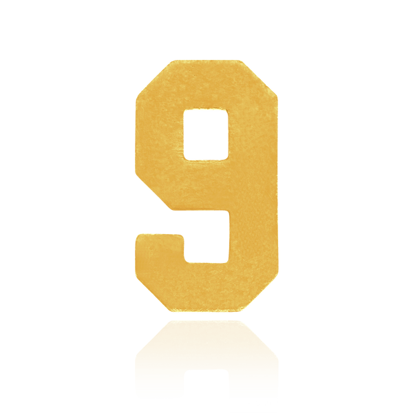 ITI NYC Number Pendants (9.5mm) (Semi-Polished)