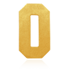 Basic Numbers in 14K Gold (12.7mm) (Semi-Polished)