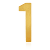 Basic Numbers in 14K Gold (12.7mm) (Semi-Polished)