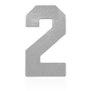 Basic Numbers in 14K Gold (12.7mm) (Semi-Polished)