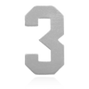 Basic Numbers in 14K Gold (12.7mm) (Semi-Polished)