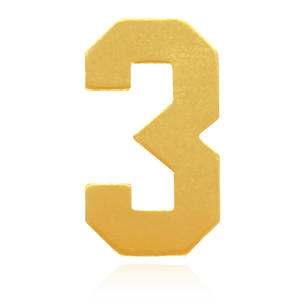 ITI NYC Basic Numbers (12.7mm) (Semi-Polished)