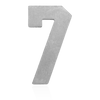Basic Numbers in 14K Gold (12.7mm) (Semi-Polished)
