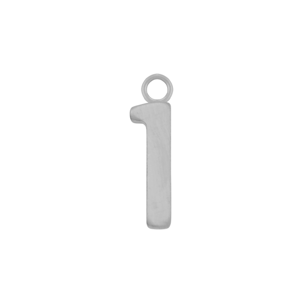 Basic Number Pendants in 14K Gold (15 mm)