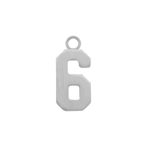 Basic Number Pendants in 14K Gold (15 mm)