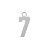 Basic Number Pendants in Sterling Silver (15 mm)