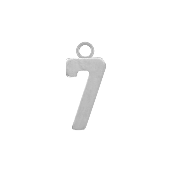 Basic Number Pendants in 14K Gold (15 mm)