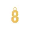 ITI NYC Basic Number Pendants (15 mm)