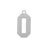 Basic Number Pendants in Sterling Silver (20 mm)