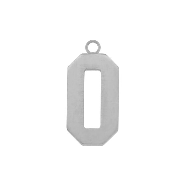 Basic Number Pendants in Sterling Silver (20 mm)