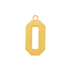 Basic Number Pendants in 14K Gold (20 mm)