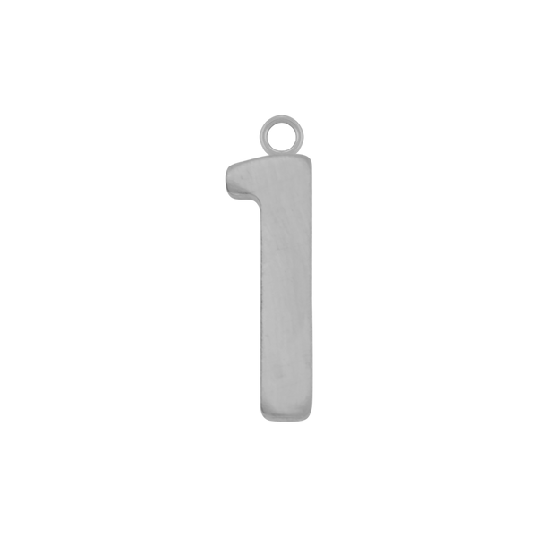 Basic Number Pendants in 14K Gold (20 mm)