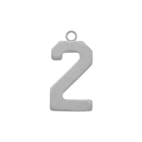 Basic Number Pendants in 14K Gold (20 mm)