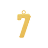 Basic Number Pendants in 14K Gold (20 mm)
