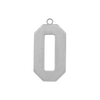Basic Number Pendants in Sterling Silver (25 mm)