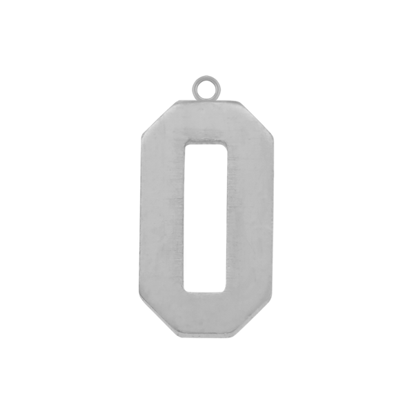 Basic Number Pendants in Sterling Silver (25 mm)