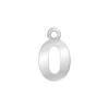 Classic Number Pendants in Sterling Silver (12.5 mm)