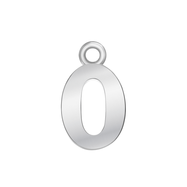 ITI NYC Classic Style Number Pendants in 14K Gold (12.5mm) (100% Polished )