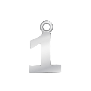 ITI NYC Classic Style Number Pendants (12.5mm) (100% Polished )