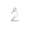 Classic Number Pendants in Sterling Silver (12.5 mm)