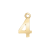 Classic Number Pendants in 14K Gold (12.5 mm)