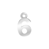 Classic Number Pendants in Sterling Silver (12.5 mm)