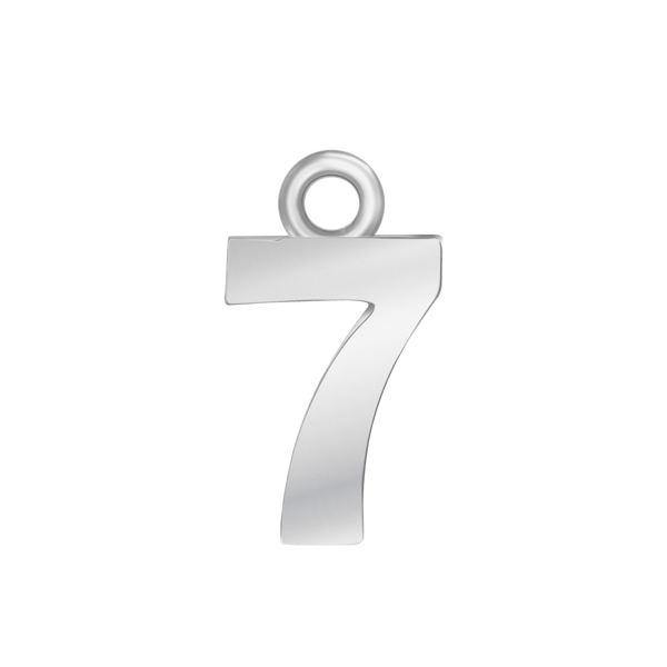 ITI NYC Classic Style Number Pendants in 14K Gold (12.5mm) (100% Polished )