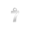 Classic Number Pendants in Sterling Silver (12.5 mm)
