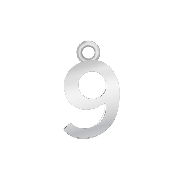 ITI NYC Classic Style Number Pendants (12.5mm) (100% Polished )