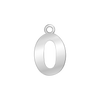 Classic Number Pendants in Sterling Silver (15 mm)