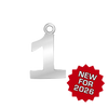 Classic Number Pendants in Sterling Silver (15 mm)