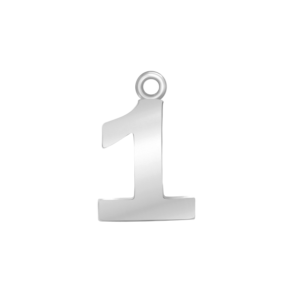 Classic Number Pendants in 14K Gold (15 mm)