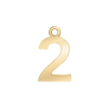 Classic Number Pendants in 14K Gold (15 mm)