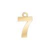 Classic Number Pendants in 14K Gold (15 mm)
