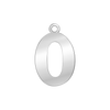 Classic Number Pendants in Sterling Silver (20 mm)