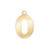 Classic Number Pendants in 14K Gold (20 mm)
