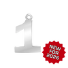Classic Number Pendants in Sterling Silver (20 mm)