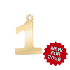 Classic Number Pendants in 14K Gold (20 mm)