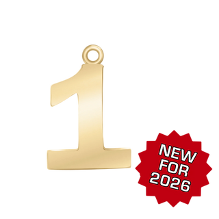 Classic Number Pendants in 14K Gold (20 mm)