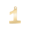 Classic Number Pendants in 14K Gold (20 mm)
