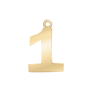 Classic Number Pendants in 14K Gold (20 mm)