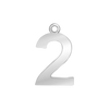 Classic Number Pendants in Sterling Silver (20 mm)