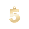 Classic Number Pendants in 14K Gold (20 mm)