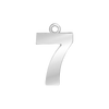 Classic Number Pendants in Sterling Silver (20 mm)