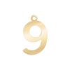 Classic Number Pendants in 14K Gold (20 mm)